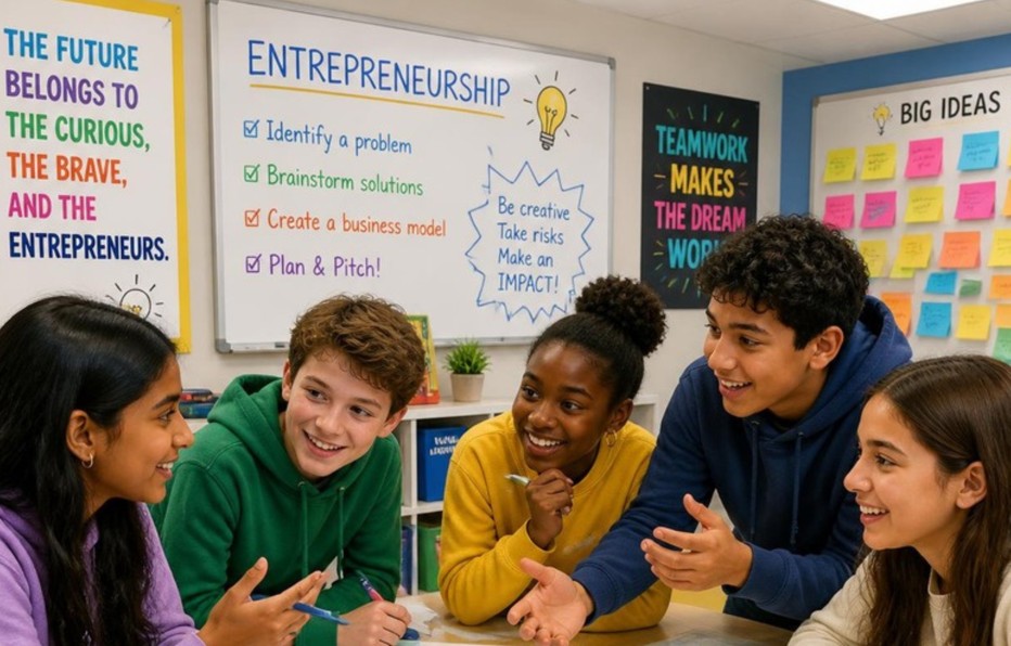 SPARK students at a workshop